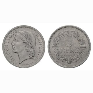 Frankreich  5 Francs 1945 France