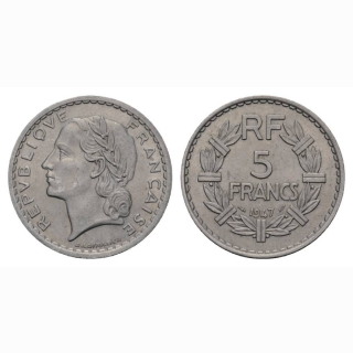 Frankreich 5 Francs 1947 France