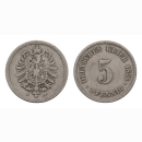 Deutschland 5 Pfennig 1875 F