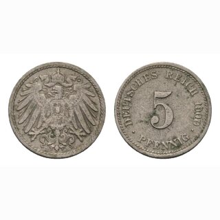 Deutschland 5 Pfennig 1900 D