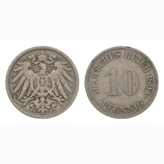 Deutschland 10 Pfennig 1893 F