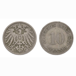 Deutschland 10 Pfennig 1893 F