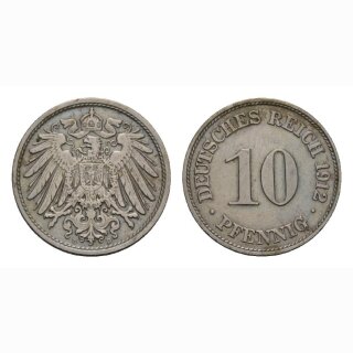 Deutschland 10 Pfennig 1912 D
