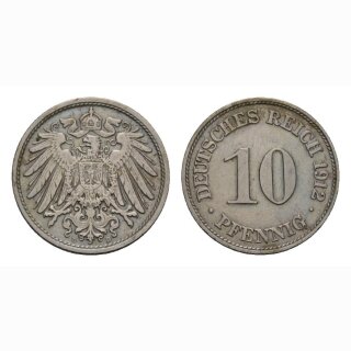 Deutschland 10 Pfennig 1912 D