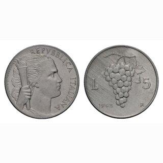 Italien 5 Lire  1948 R