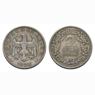 Deutschland 2 Reichsmark  1926 L Weimarer Republik