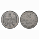 Deutschland 3 Mark 1922 A Weimarer Republik