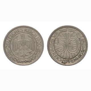 Detuschland 50 Reichspfennig 1930 A Weimarer Republik