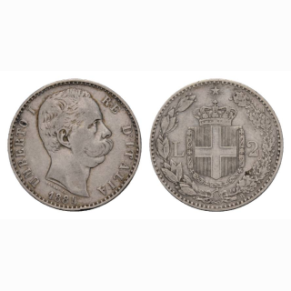 Italien 2 Lire 1884 R Umberto I