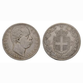 Italien 2 Lire 1899 R Umberto I