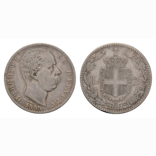 Italien 2 Lire 1899 R Umberto I