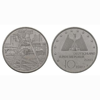 Deutschland 10 Euro 2003 F Industreilandschaft Ruhrgebiet