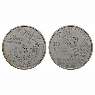 Deutschland 10 Euro 2008 D 200 Jahre Carl Spitzweg