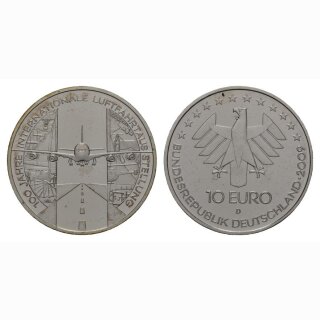 Deutschland 10 Euro 2009 D 100 Jahre Int. Luftfahrtaustellung