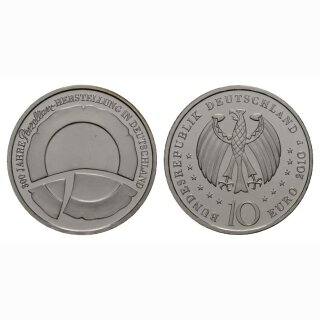 Deutschland 10 Euro 2010 F 300 Jaahre Porzelanherstellung in Deutschland