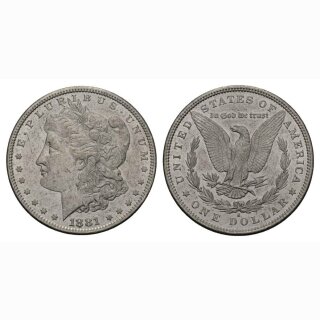 USA 1 Dollar 1 $ 1881 S Morgan Dollar