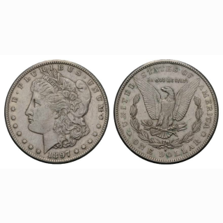 USA 1 Dollar 1 $ 1897 S Morgan Dollar