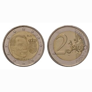 Luxemburg 2 Euro 2010 Wappen Henri Gedenkmünze BI