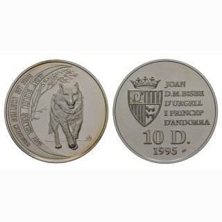 Andorra 10 Diners 1995 Wolf