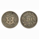 Schweiz 20 Rappen  1858 B