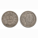 Schweiz 1/2 Franken 1877 Stehende Helvetia