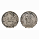 Schweiz 1/2 Franken 1898 Stehende Helvetia