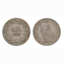 Schweiz 1/2 Franken 1899 Stehende Helvetia