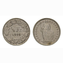 Schweiz 1/2 Franken 1905 Stehende Helvetia
