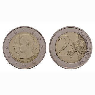 Monaco 2 Euro 2011 Hochzeit Gedenkmünze