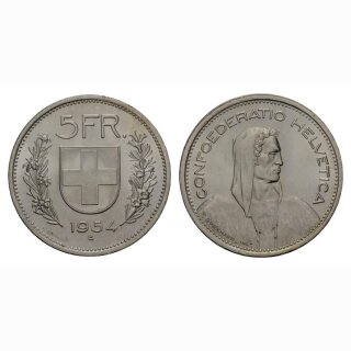 Schweiz 5 Franken 1954 Tell