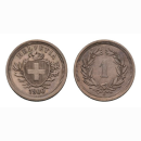 Schweiz 1 Rappen 1900 B