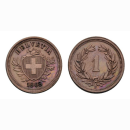 Schweiz 1 Rappen 1908 B