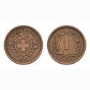Schweiz 1 Rappen 1915 B