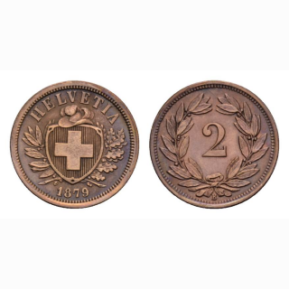 Schweiz 2 Rappen 1879 B