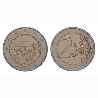 Malta 2 Euro 2012 Mehrheitswahlrecht Gedenkmünze