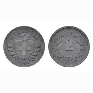 Schweiz 2 Rappen 1943 B