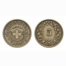 Schweiz 5 Rappen 1873 B