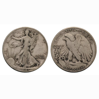 USA 1/2 Dollar 1941 D Walking Liberty