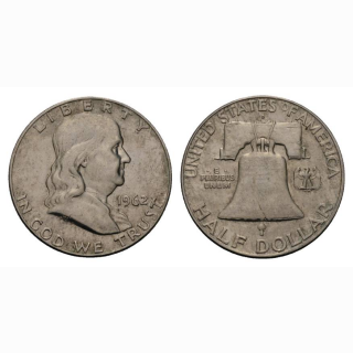 USA 1/2 Dollar 1962 D Franklin