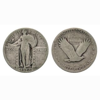 USA 1/4 Dollar 1926 S Standing Liberty Quater