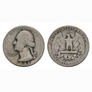 USA 1/4 Dollar 1941 Washington