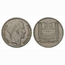 Frankreich 20 Francs 1934 Rep. Francaise