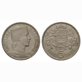 Litauen 5 Lati 1931