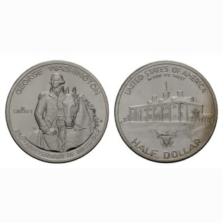 USA  1/2 Dollar 1982 D George Washington