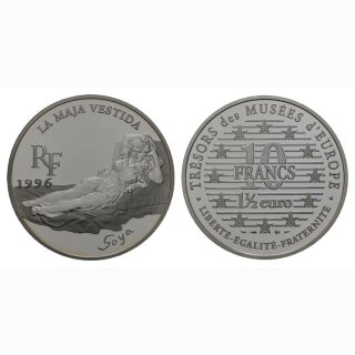 Frankreich  10 Francs / 1 1/2 Euro 1996 Maya by Goya