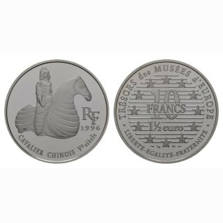 Frankreich  10 Francs / 1 1/2 Euro 1996 Chinesischer Reiter