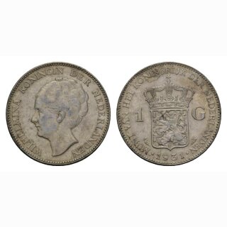 Niederland 1 Gulden 1931 Wilhelmina