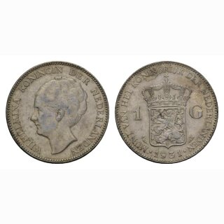 Niederland 1 Gulden 1931 Wilhelmina