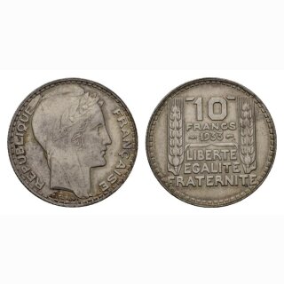 Frankreich 10 Francs 1933