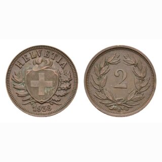 Schweiz 2 Rappen 1938